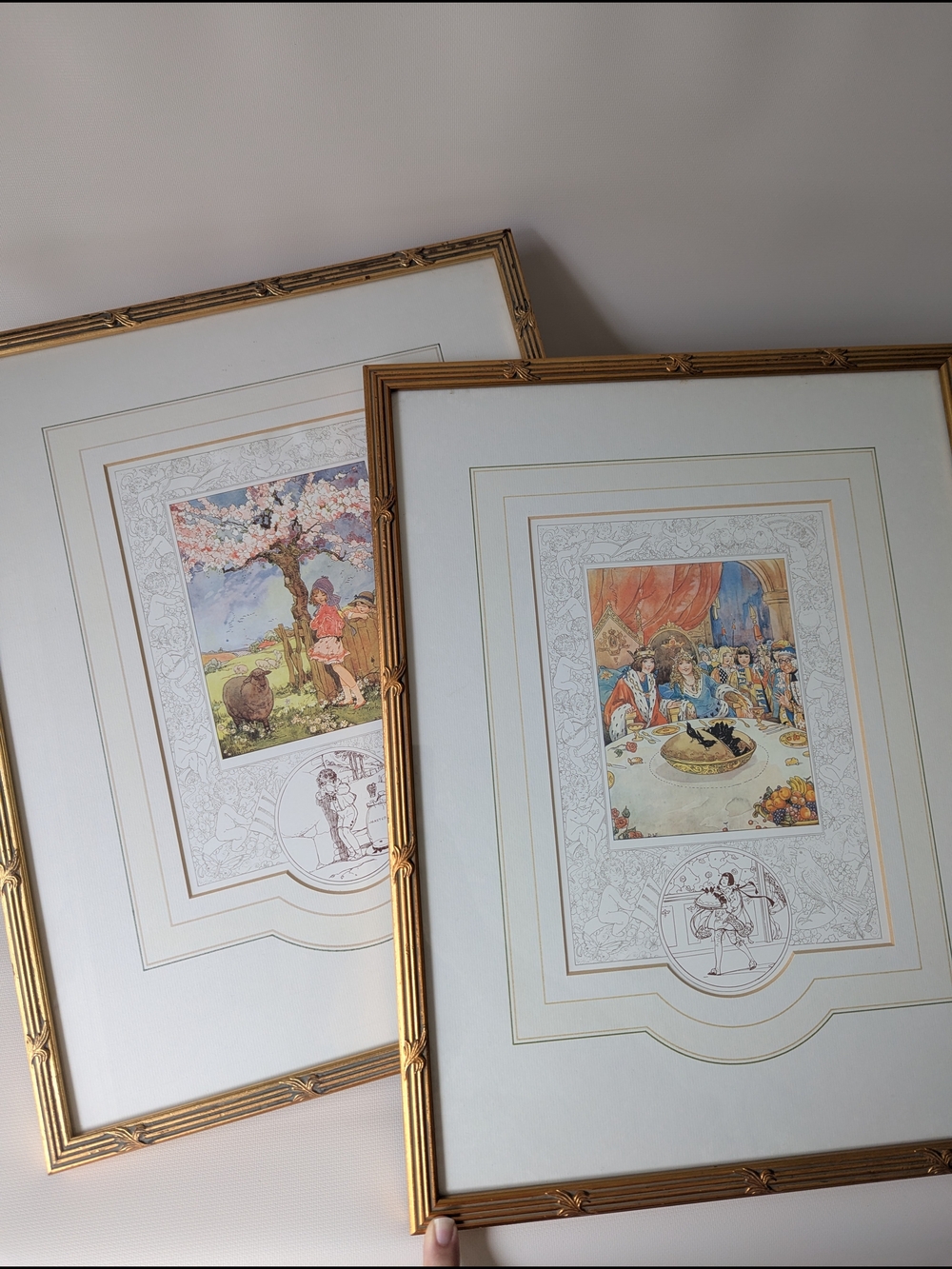 Recollections Gold Framed Illustrated Storybook Prints - Pastel Palette